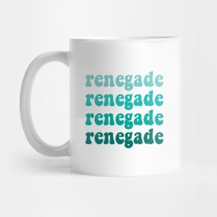 Renegade Tiktok Blue Gradient Design Mug